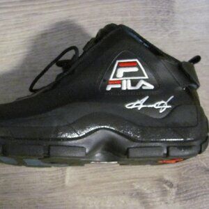 Fila Grant Hill 2 25th Anniversary Black Sneakers NWT Size 9.5 Missing Insoles
